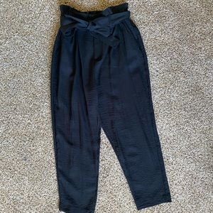Paperbag Waist Linen Pants